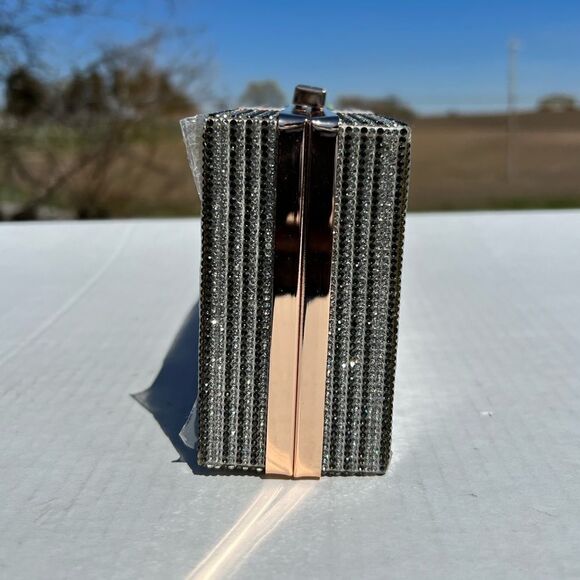 Acrylic Clutch Rhinestone $10,000 Dollar Stack Clutch Crossbody Bag New - Picture 6 of 15
